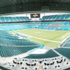 ev sound system at hard rock stadium