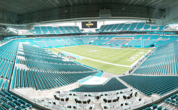 ev sound system at hard rock stadium