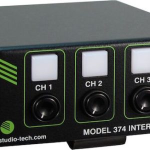 studio technologies model 374 dante talkback beltpack device