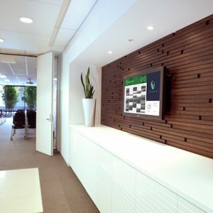 vision freespace application calendar booking system outside meeting room