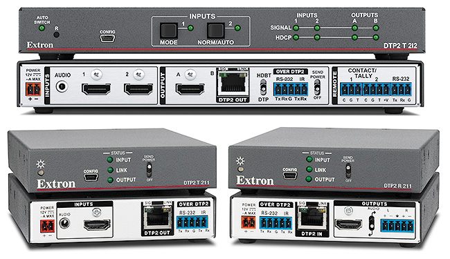 extron dtp2 twisted pair extenders
