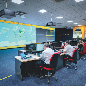 jcb uptime centre with digital projection highlite laser projectors