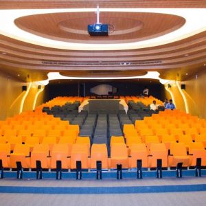 photo of auditorium in vidyalankar with tannoy speakers