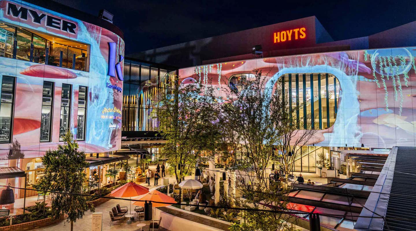 Panasonic PT-RZ34K Lights Up Karrinyup Shopping Centre