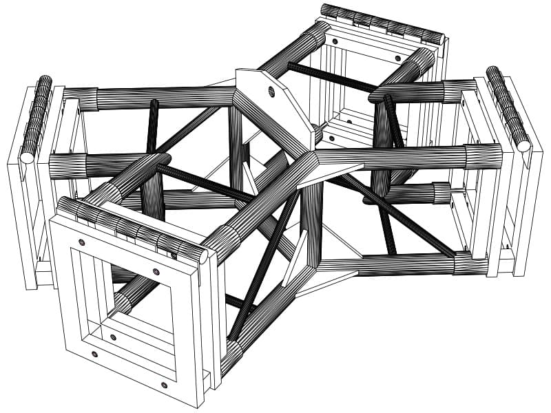 120x60deg hub and Hinges-pichi