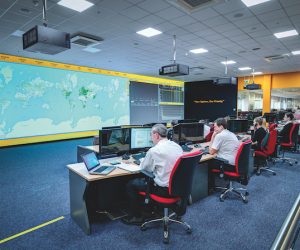 jcb uptime centre with digital projection highlite laser projectors